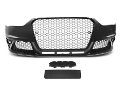 FRONT BUMPER SPORT BLACK PDC fits AUDI  A4 B8 12-15