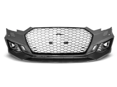 FRONT BUMPER SPORT GLOSSY BLACK PDC fits AUDI A4 B9 08.15-19