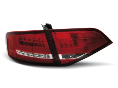 LED TAIL LIGHTS RED WHITE fits AUDI A4 B8 08-11 SEDAN