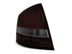 LED BAR TAIL LIGHTS RED SMOKE fits SKODA OCTAVIA II SEDAN 04-12