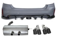 REAR BUMPER G80 PERFORMANCE STYLE W/EXHAUST fits BMW F30 11-18