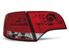 LED TAIL LIGHTS RED WHITE fits AUDI A4 B7 11.04-03.08 AVANT