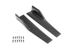 Universal Black Side Skirt Rocker Splitters Winglet Wings Canard Diffuser Type 2