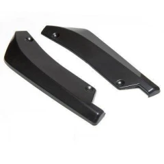 Universal Car Rear Bumper Lip Splitter Diffuser Chin Spoiler Canard Deflector Black