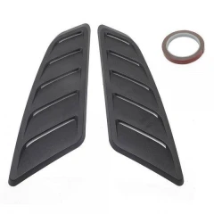 Universal Car Hood Louvers Black