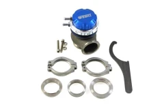 TurboWorks External WasteGate 38mm 0.5 Bar V-Band Blue