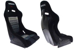 Racing seat GTR Bride Velvet Black Grey