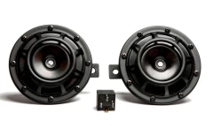 Hella Supertone Horn Kit BLACK 118dB Set of 2 incl Relay