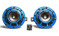 Hella Supertone Horn Kit BLUE 118dB Set of 2 incl Relay