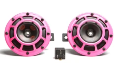 Hella Supertone Horn Kit PINK 118dB Set of 2 incl Relay