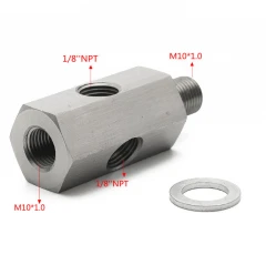 Oil pressure sensor adapter 1/8NPT - M10