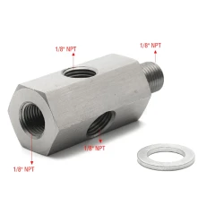 Oil pressure sensor adapter 1/8NPT