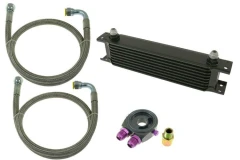 TurboWorks Oil Cooler Kit 9-rows 260x70x50 AN8 Black