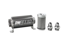 DeatschWerks Universal in-line fuel filter 40 micron AN10 110mm