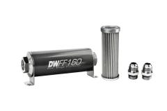 DeatschWerks Universal in-line fuel filter 5 micron AN10 160mm