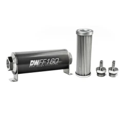 DeatschWerks Universal in-line fuel filter 5 micron 5/16" 160mm