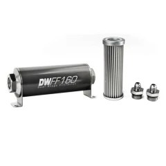 DeatschWerks Universal in-line fuel filter 5 micron AN6 160mm