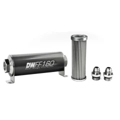 DeatschWerks Universal in-line fuel filter 5 micron AN8 160mm