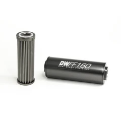 DeatschWerks Universal in-line fuel filter 10 micron AN10 160mm