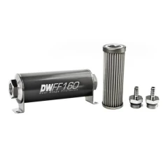 DeatschWerks Universal in-line fuel filter 40 micron 5/16" 160mm