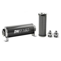 DeatschWerks Universal in-line fuel filter 40 micron AN6 160mm