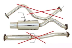 Exhaust Cat Back Honda Civic 92-00 2/4D demaged 