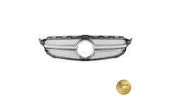 Sport Grille Silver A-Type suitable for MERCEDES C-Class (W205) Sedan (S205) T-Model (A205) Convertible (C205) Coupe Pre-Facelift 2014-2018