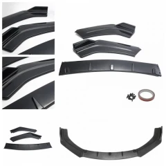 Universal Front Splitter Spoiler Body Kit Black V3