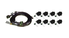 Set of 8 Individual IGN-1A High Performance Induction Coils and Wires for GM/Chrysler Hemi small/large capacity V8 engines.