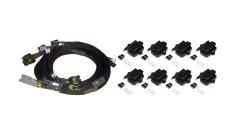 Set of 8 separate IGN-1A high performance induction coils and wires for Ford small/ large capacity V8 engines.