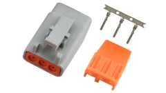 Plug and pins - Deutsch DTM-3 male connector (7.5 Ampera).