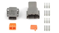 Set of plugs and pins matching Deutsch DTM-8 connectors (7.5 Amps)