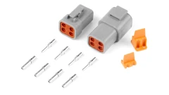 Set of plugs and pins matching Deutsch DTP-4 connectors (25 Amps