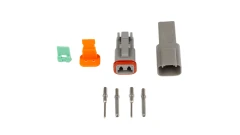 Set of plugs and pins matching Deutsch DT-2 connectors (DT06-2S + DT04-2P) - (13 Amps)