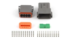 Set of plugs and pins matching Deutsch DT-12 connectors (DT06-12S + DT04-12P) - (13 Amps).