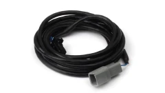 Haltech Tyco CAN dashboard adapter cable. Deutsch DTM-2 female connector to Tyco 8-pin black connector.