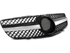 GRILLE SPORT BLACK CHROME fits MERCEDES SL R230 01-06