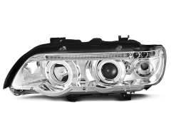 HEADLIGHTS ANGEL EYES CHROME fits BMW X5 E53 09.99-10.03