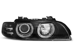 HEADLIGHTS ANGEL EYES BLACK LED INDICATOR BMW E39 09.95-06.03