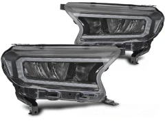 LED HEADLIGHTS BLACK fits FORD RANGER V 16-22