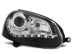 HEADLIGHTS DAYLIGHT BLACK fits VW GOLF 5