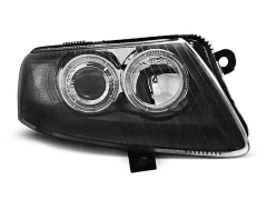 HEADLIGHTS ANGEL EYES BLACK fits AUDI A6 C6 04.04-08