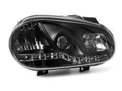 HEADLIGHTS DAYLIGHT BLACK fits VW GOLF 4 09.97-09.03