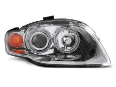 HEADLIGHTS ANGEL EYES CHROME fits AUDI A4 B7 11.04-03.08