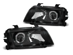 HEADLIGHTS BLACK fits AUDI A4 11.94-12.98