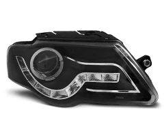 HEADLIGHTS DAYLIGHT BLACK fits VW PASSAT B6 3C 03.05-10