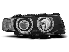 HEADLIGHTS ANGEL EYES BLACK fits BMW E38 09.98-07.01