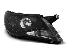 HEADLIGHTS DAYLIGHT BLACK fits VW TIGUAN 10.07-11