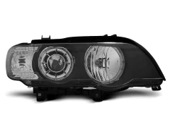 XENON HEADLIGHTS ANGEL EYES BLACK fits BMW X5 E53 09.99-10.03