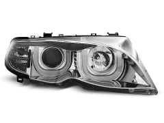 HEADLIGHTS ANGEL EYES 3D CHROME fits BMW E46 09.01-03.05 S/T